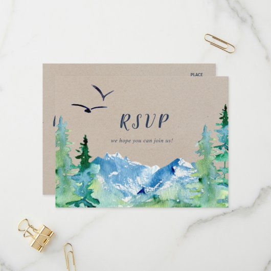 Kraft Rocky Mountainメニュー選択RSVPポストカード インビテーションポストカード (正面/裏面インサイチュ)