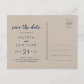 Kraft Rocky Mountain日付はがきを保存 インビテーションポストカード (裏面)