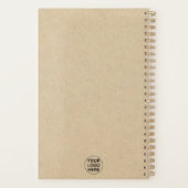 Kraft Rustic Planner l ビジネスロゴ入り プランナー手帳 (裏面)