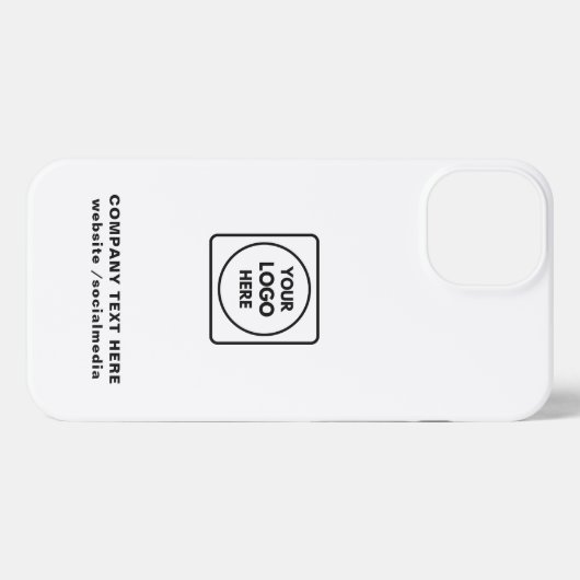 Kraft Style Custom Business Logo iphone case iPhoneケース (裏面横)