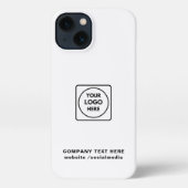 Kraft Style Custom Business Logo iphone case iPhoneケース (裏面)