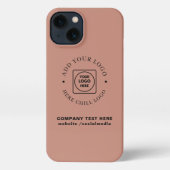 Kraft Style Custom Business Logo iphone case iPhoneケース (裏面)
