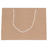 Kraft Style Large Gift Bag Charming Gift Packaging ラージペーパーバッグ (正面)
