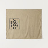 Kraft Table Runner Banner Business Logo Events タペストリー (正面(横))