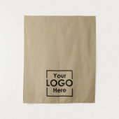 Kraft Table Runner Banner Business Logo Events タペストリー (正面)