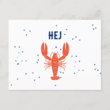 Kraftskiva Hejこんにちはスウェーデン語グリーティングポストカード