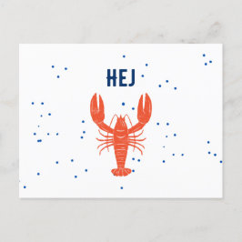 Kraftskiva Hejこんにちはスウェーデン語グリーティングポストカード ポストカード