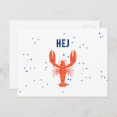 Kraftskiva Hejこんにちはスウェーデン語グリーティングポストカード ポストカード (正面/裏面)