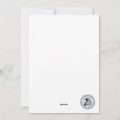 Krähe Crow Rabe Portrait Blumen Karte シーズンカード (裏面)