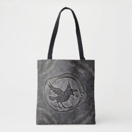 Krähe Crow Rabe ruft CAW! Tasche Tragetasche トートバッグ