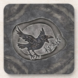 Krähe Crow Rabe ruft KRÄH! コースター