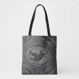 Krähe Crow Rabe ruft KRÄH! Tasche Tragetasche トートバッグ