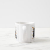 Krähe und Katze im Herbst „Hello Fall“ Crow エスプレッソカップ (裏面)