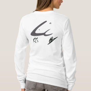 KRAHSのデザインのロゴの女性フード付きスウェットシャツ Tシャツ