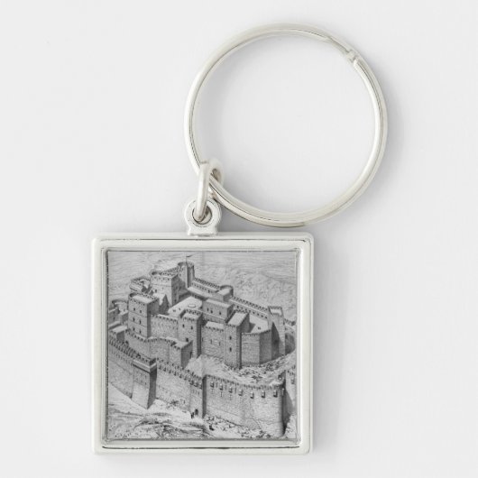 Krak desの勲爵士、復元 キーホルダー (正面)
