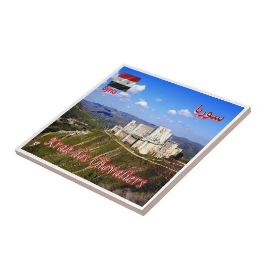 KRAK DES CHEVALIERS（シリア）のzSY009ビュー、 タイル (側面)