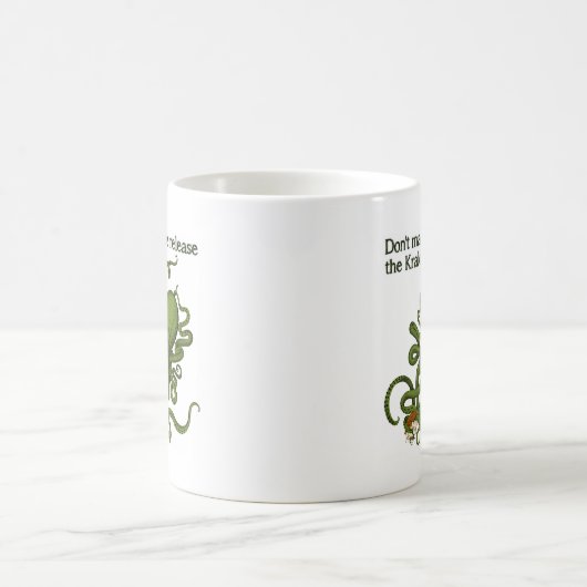 Krakenのおもしろマグカップを解放して下さい コーヒーマグカップ (中央)