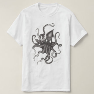 KrakenのスケッチのTシャツ Tシャツ