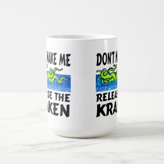 Krakenのマグを解放して下さい コーヒーマグカップ (中央)
