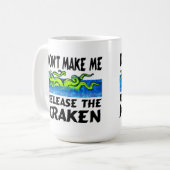 Krakenのマグを解放して下さい コーヒーマグカップ (正面左)