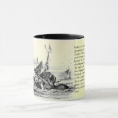 Krakenの攻撃! マグwの文字 マグカップ (中央)