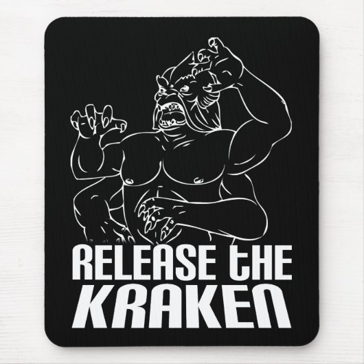 Krakenを解放して下さい マウスパッド (正面)