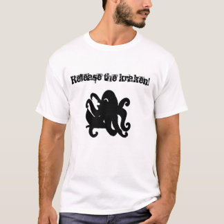 KrakenメンズTシャツを解放して下さい Tシャツ