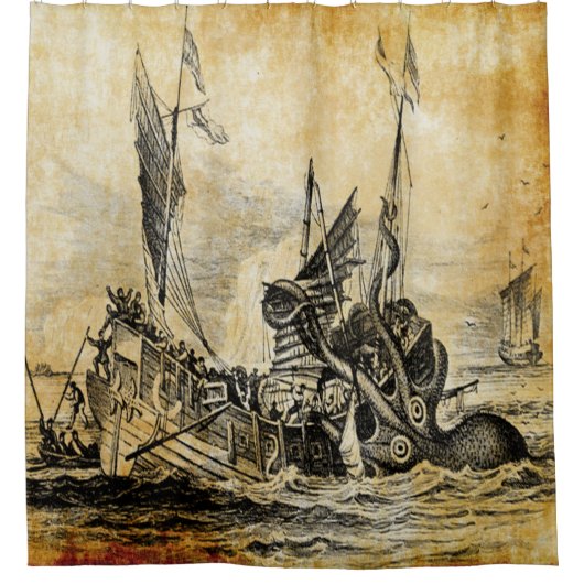 kraken シャワーカーテン (正面)