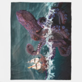 Kraken (2) フリースブランケット (正面)