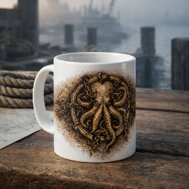 Kraken Mark Pirate Sigil コーヒーマグカップ