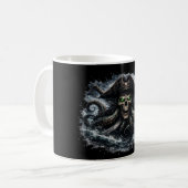 Kraken Pirate Skull Mug – Epic Sea Monster Pirate  コーヒーマグカップ (正面左)