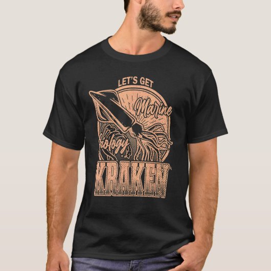 Kraken Squid Marine Biologist Sea Oceaを入手しよう Tシャツ (正面)