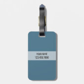 Kraken Steampunkのヴィンテージのタコ3の手紙のモノグラム ラゲッジタグ (裏面縦)