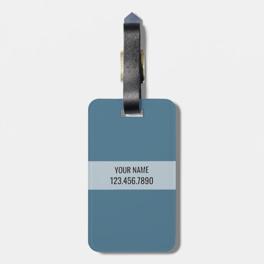 Kraken Steampunkのヴィンテージのタコ3の手紙のモノグラム ラゲッジタグ (裏面縦)