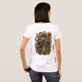 Kraken's Embrace - Vintage Dive Helmet Tシャツ (裏面フル)