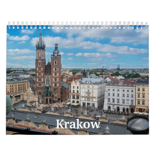 Krakowフォトカレンダー,ポーランド カレンダー (カバー)