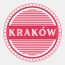Krakow City Pride Emblem – Polish Identity ラウンドシール