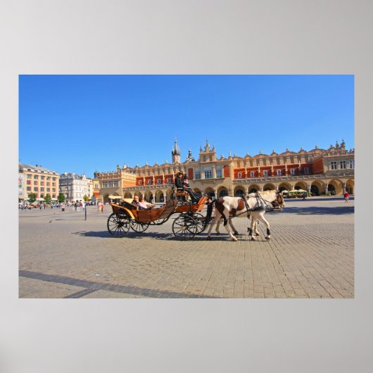 Krakow、Main Market、ポーランド ポスター (正面)