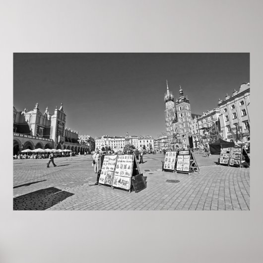 Krakow, Main Market Square, Poland, wall poster ポスター (正面)