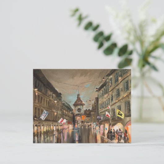 Kramgasseの夕べ ポストカード (スタンド正面)