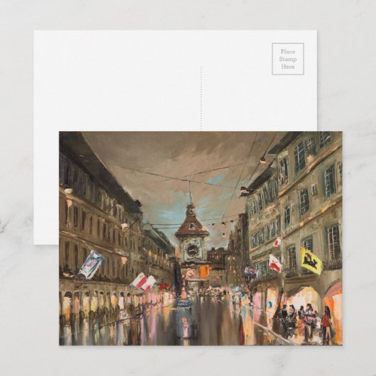 Kramgasseの夕べ ポストカード (正面/裏面)