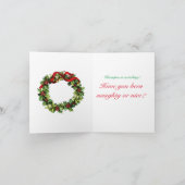 Krampusおよびセントニコラスカード シーズンカード (内部)