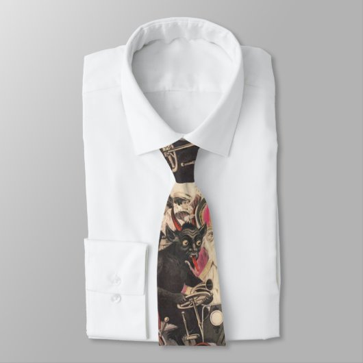 Krampusおよび聖者のニックの休日のタイ ネクタイ (タイ)