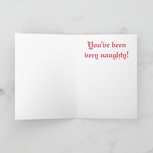 Krampusからの挨拶! カード (内部)