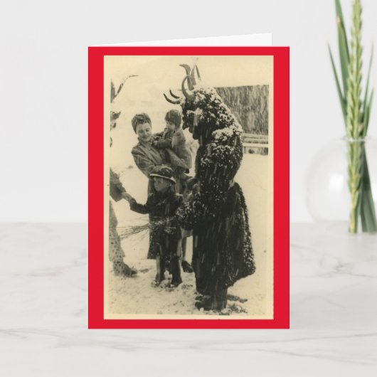 Krampusからの挨拶! シーズンカード (正面)