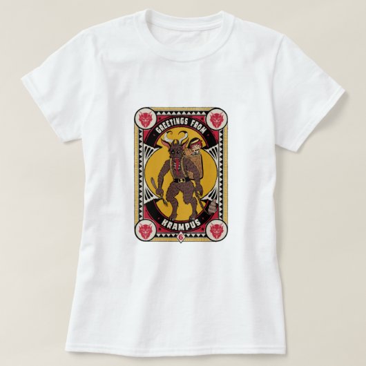 KRAMPUSからの挨拶 Tシャツ (デザイン正面)
