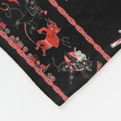 Krampusによって壊されるキャンディ・ケーン フリースブランケット (角)