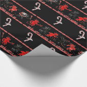 Krampusによって壊されるキャンディ・ケーン ラッピングペーパー (角)