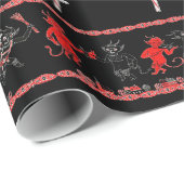 Krampusによって壊されるキャンディ・ケーン ラッピングペーパー (ロールコーナー)