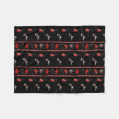 Krampusによって壊されるクリスマス フリースブランケット (正面(横))